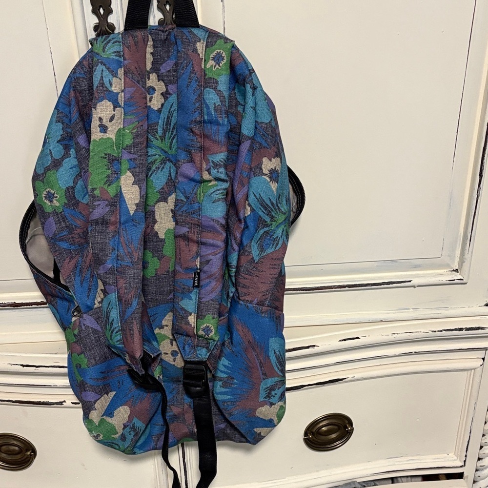 Vans Men's Blue Floral Backpack - Picture 6 of 7